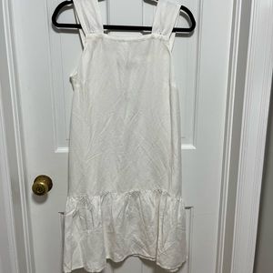 White Linen Dress